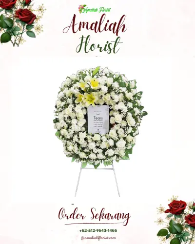 Krans Bunga Duka Cita di Cibodas Baru